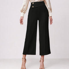 High Waist Wide Leg Drooping Straight Casual Pants