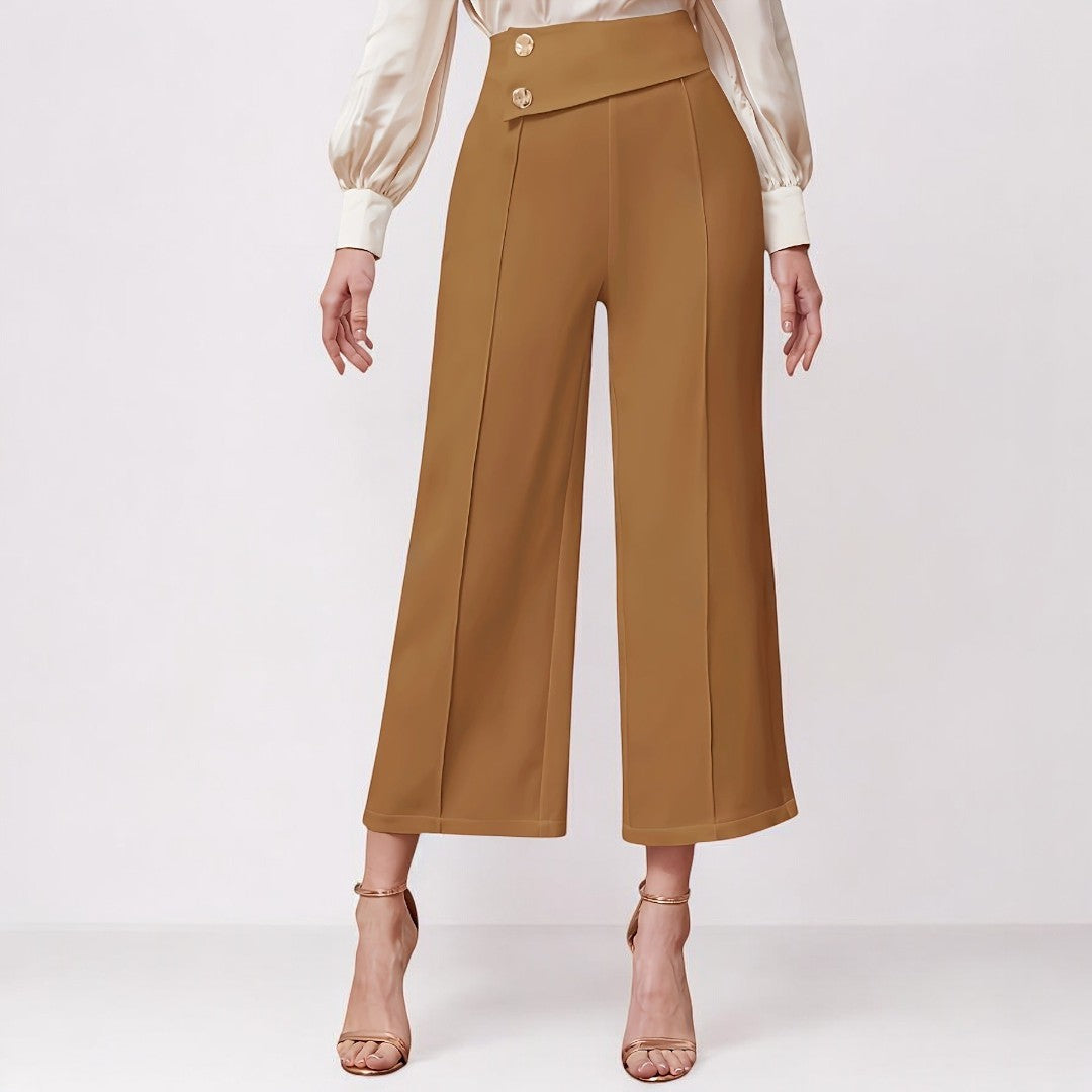 High Waist Wide Leg Drooping Straight Casual Pants