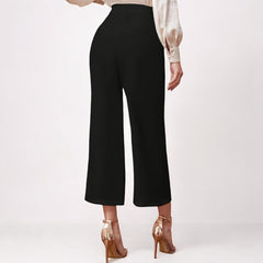 High Waist Wide Leg Drooping Straight Casual Pants