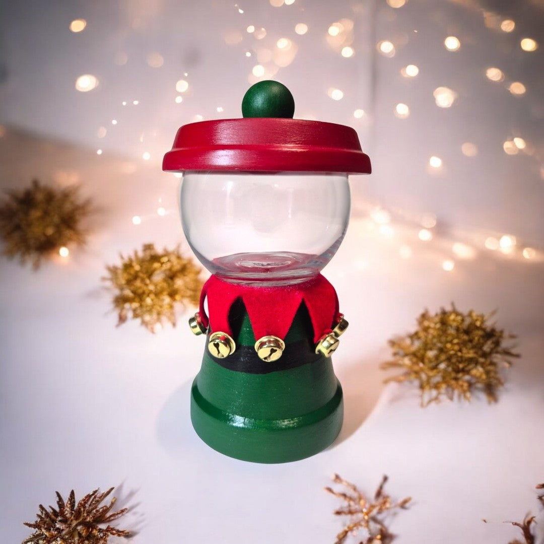 Festive Elf Candy Jar