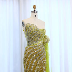 Luxury Beaded Evening Dress with Cape Sleeve - Elegant Formal Gown