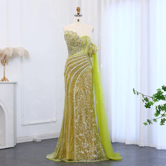 Luxury Beaded Evening Dress with Cape Sleeve - Elegant Formal Gown