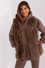 Standard fur vest with slip pockets