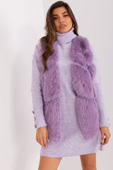 Standard fur vest with slip pockets