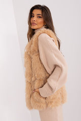 Standard fur vest with slip pockets