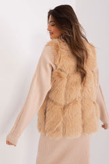 Standard fur vest with slip pockets