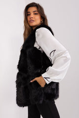 Standard fur vest with slip pockets