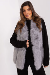 Standard fur vest with slip pockets