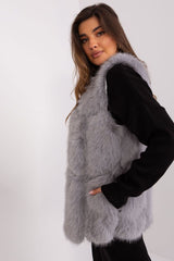 Standard fur vest with slip pockets