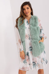 Standard fur vest with slip pockets