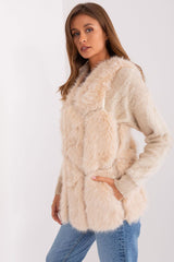 Standard fur vest with slip pockets