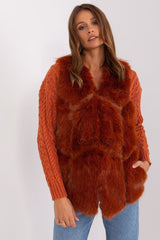 Standard fur vest with slip pockets