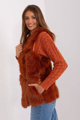 Standard fur vest with slip pockets