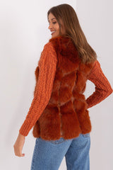 Standard fur vest with slip pockets