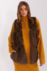 Standard fur vest with slip pockets