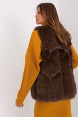 Standard fur vest with slip pockets