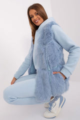 Standard fur vest with slip pockets