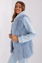 Standard fur vest with slip pockets