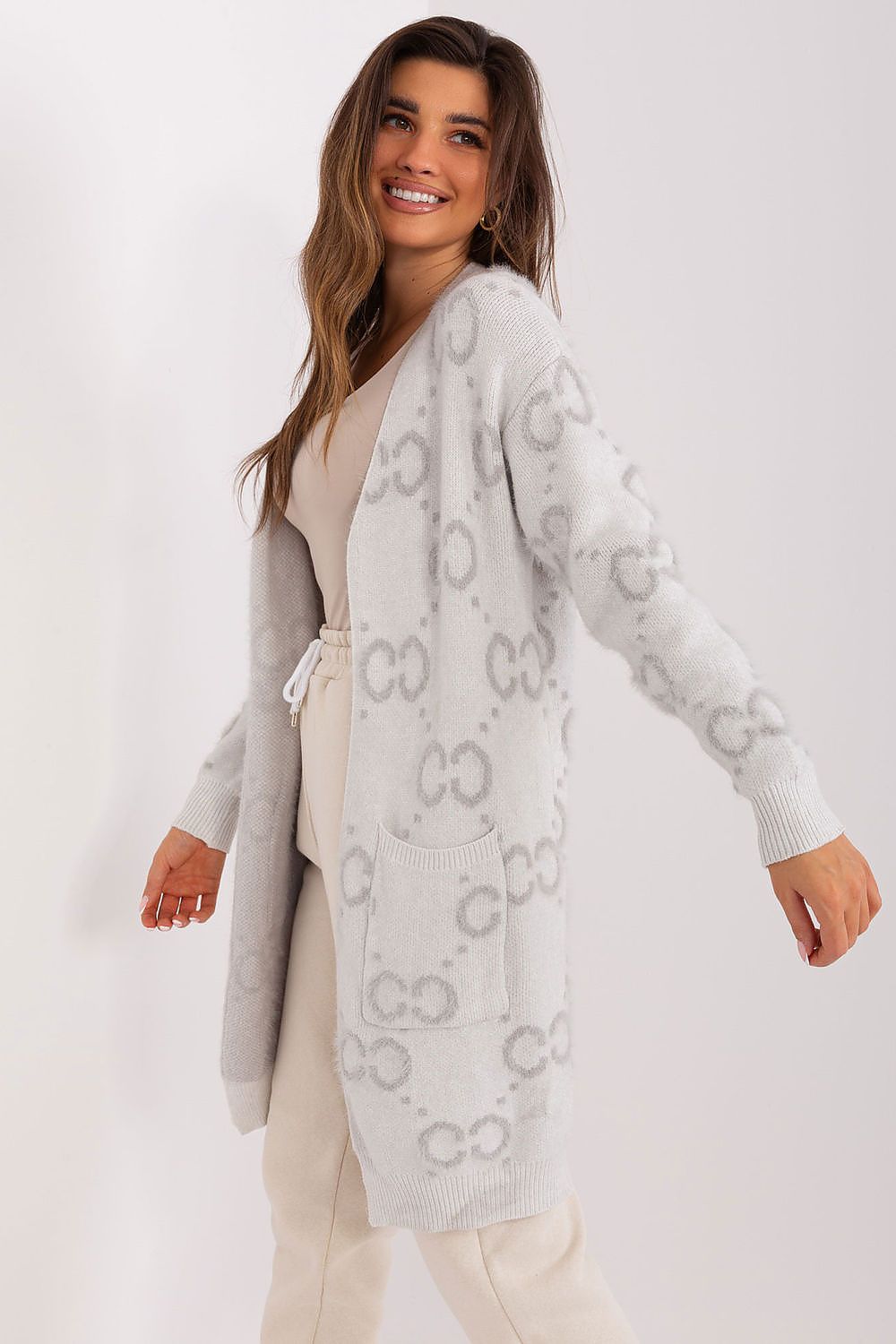 AT Casual Printed Long Cardigan Secondary image