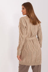 Long sleeves variegated texture cardigan