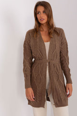 Long sleeves variegated texture cardigan