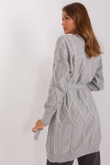 Long sleeves variegated texture cardigan