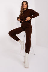 Long-sleeve hooded sweater and pants set