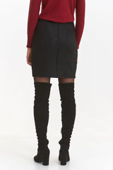 Lovely fitted cut black mini skirt