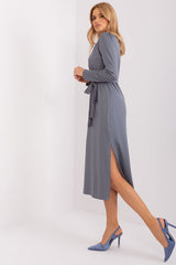 Classic variegated ribbed texture daydress