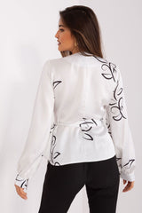 Formal blouse with an envelope front