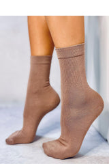 Smooth brown socks