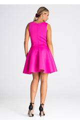 Fitted top flared bottom cocktail dress