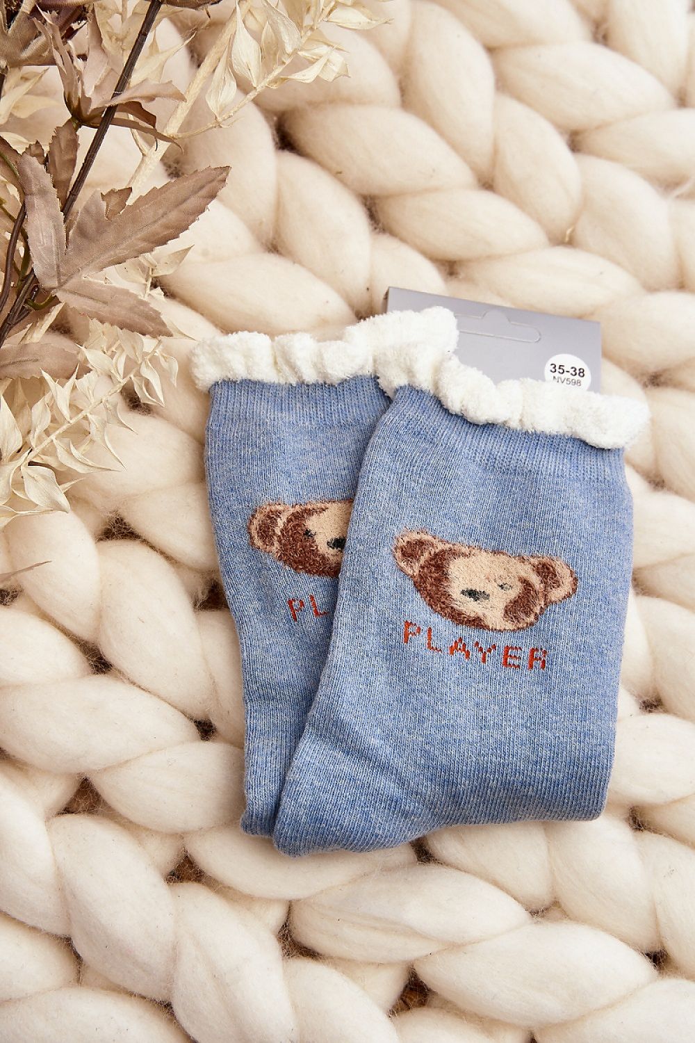 Teddy bear warm socks