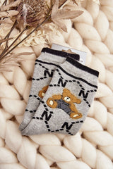 Warm women's grey socks