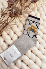 Warm women's grey socks