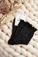 Women's ankle black socks