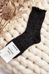 Women's ankle black socks