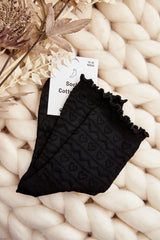 Women's ankle black socks