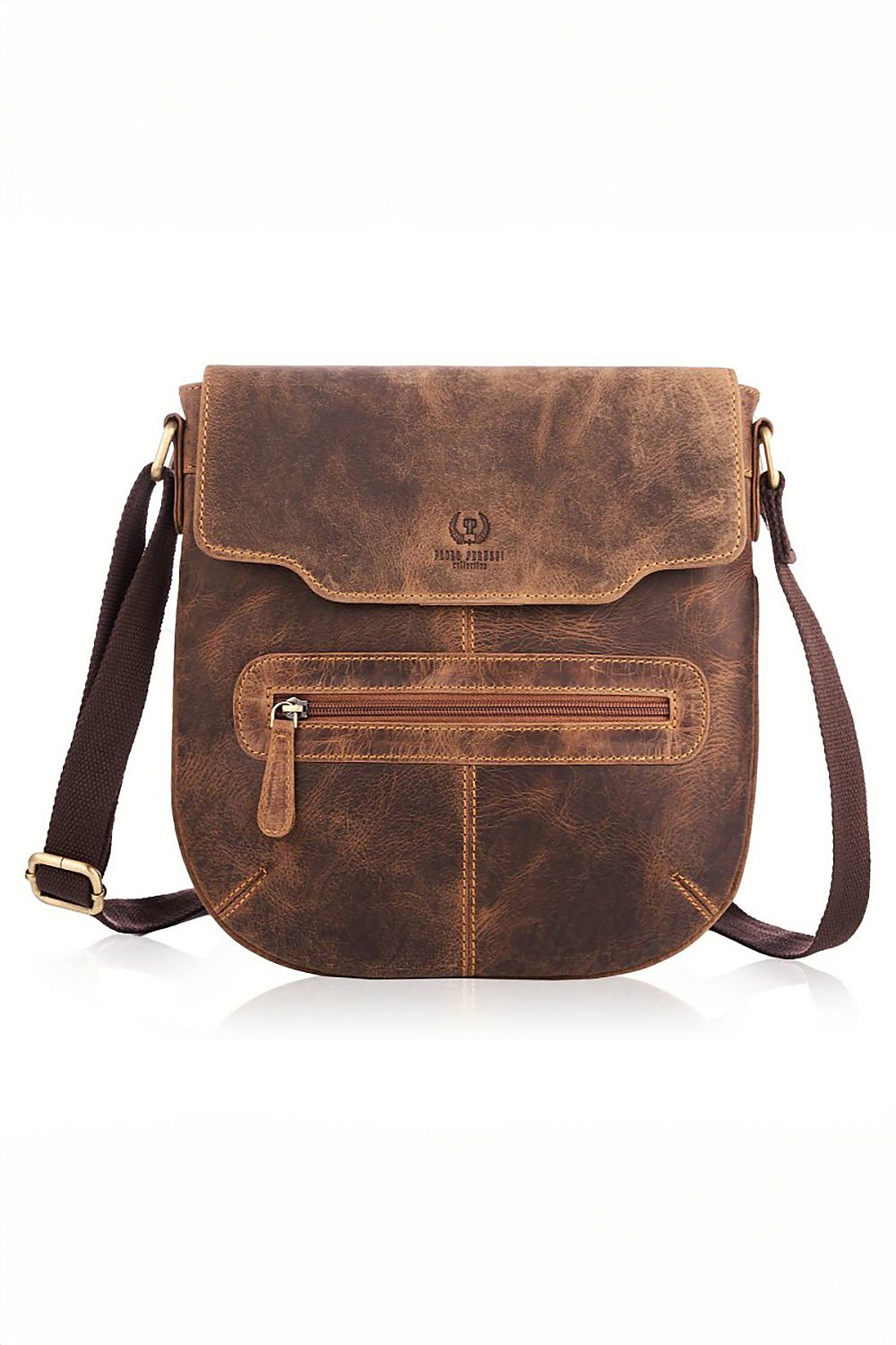 Natural leather Letterbox T-61 bag