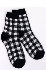 Warm black winter socks