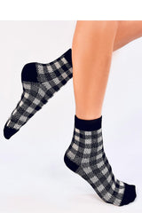 Warm black winter socks