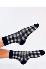 Warm black winter socks