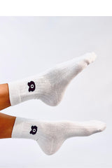 Women's long white socks