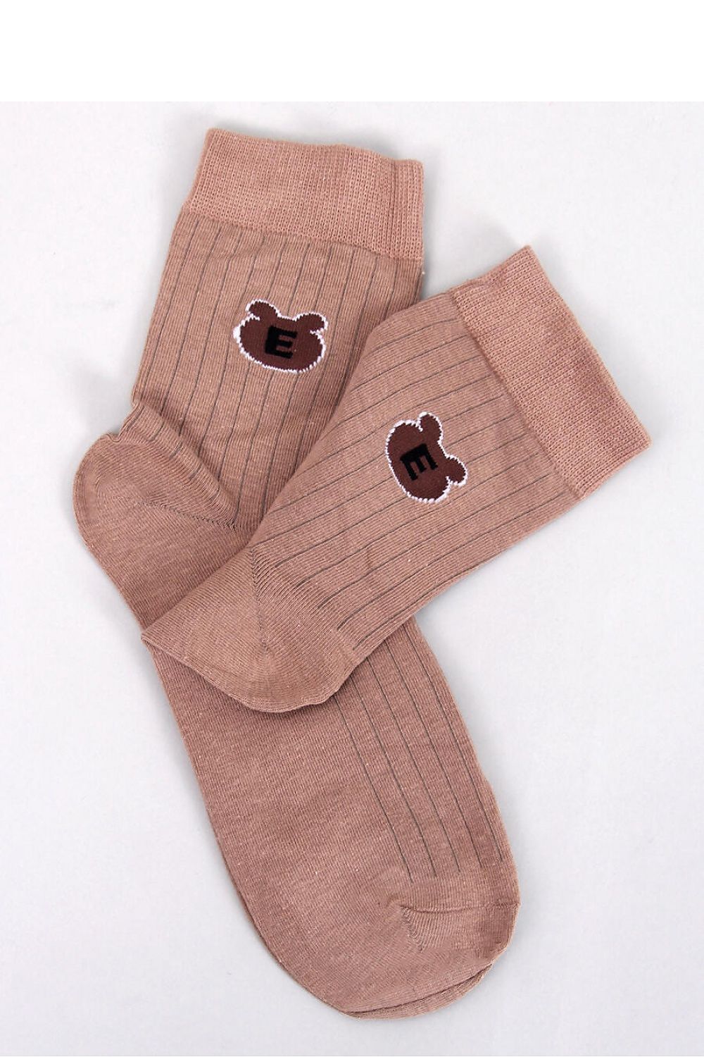 Women's long brown socks