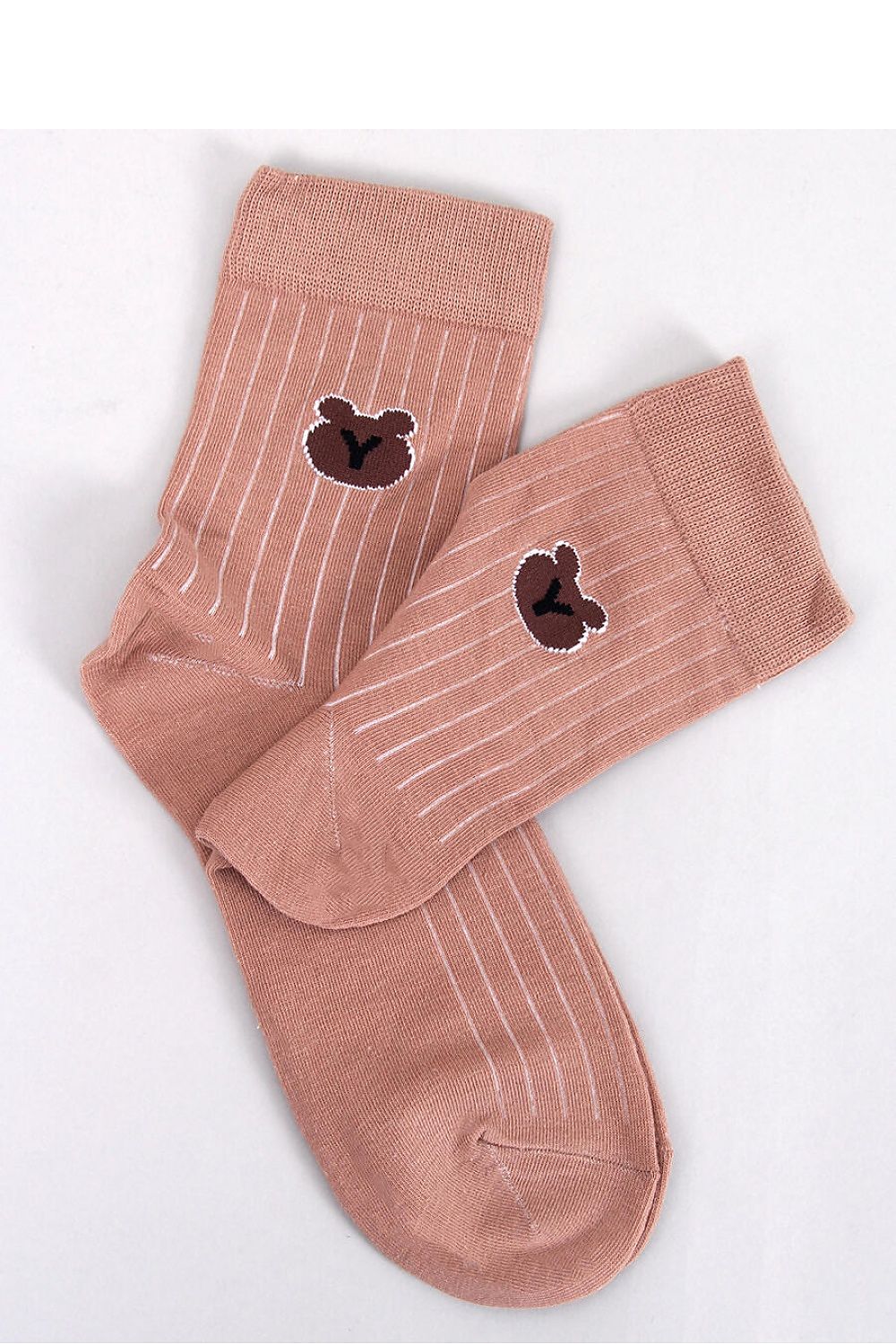 Women's long brown socks