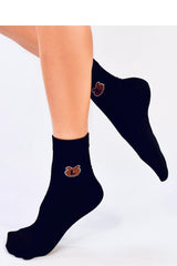 Women's long black socks