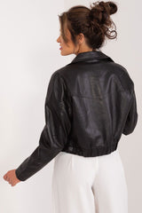 Short jacket made of eco leather