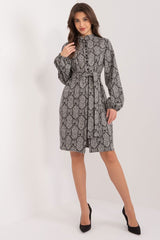 Long sleeves knit day dress