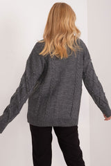 Decorative sewn-on beads cardigan