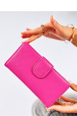 Women`s distinctive colors large pink wallet